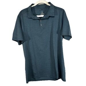 Kuhl AirKuhl Polo Mens Medium Blue Performance Stretch Active Lightweight Shirt